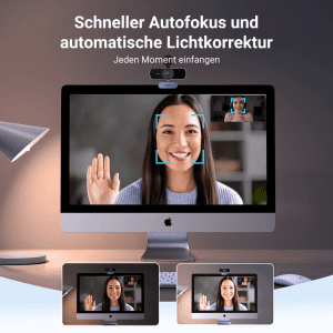 Webcam UGREEN CM717 Full HD 2K Mic Kép, Góc Rộng 80°