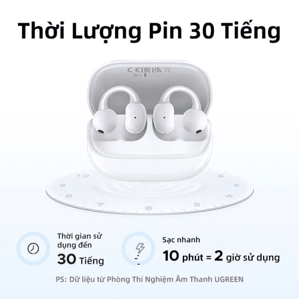 Thời lượng pin lên tới 30 tiếng