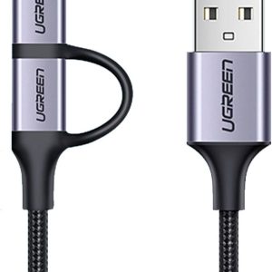Cáp USB-A ra Micro USB và USB-C Ugreen US177