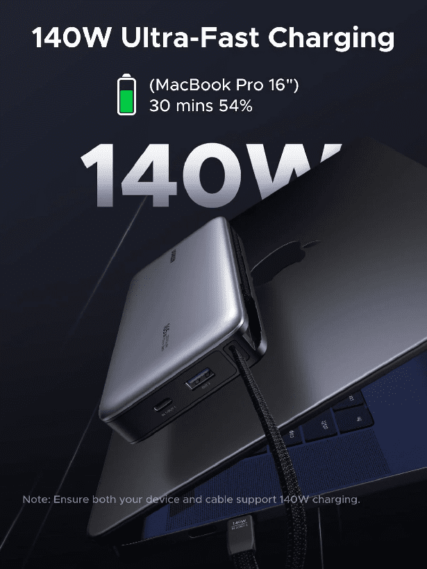 Pin dự phòng 25000mAh Ugreen PB552 Sạc nhanh 165W 8 Pin dự phòng 25000mAh Ugreen PB552 Sạc nhanh 165W - Hình ảnh 8