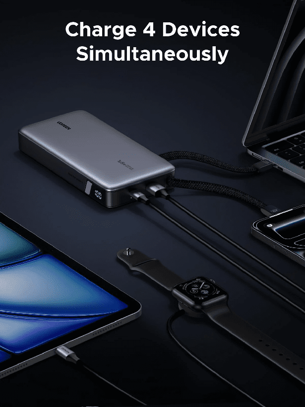 Pin dự phòng 25000mAh Ugreen PB552 Sạc nhanh 165W 4 Pin dự phòng 25000mAh Ugreen PB552 Sạc nhanh 165W - Hình ảnh 4