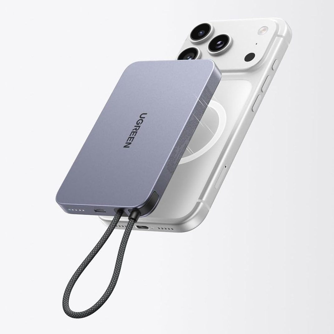 Pin sạc dự phòng không dây 10000mAh Ugreen PB570 Magnetic 7 Pin sạc dự phòng không dây 10000mAh Ugreen PB570 Magnetic - Hình ảnh 7