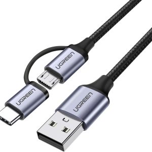 Cáp USB-A ra Micro USB và USB-C Ugreen US177