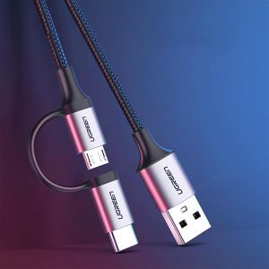 Cáp USB-A ra Micro USB và USB-C Ugreen US177