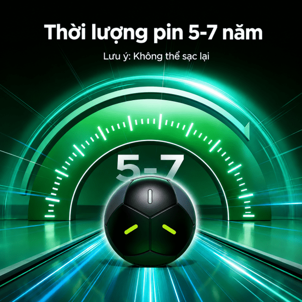 Thiết Bị Định Vị UGREEN 95020 FineTrack2 Hình Quả Bóng 21 Pin Tích Hợp 5–7 Năm — Không Cần Sạc, Không Thay Pin