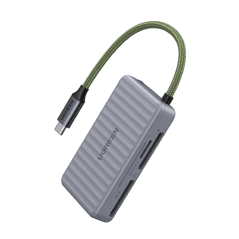 Đầu đọc thẻ nhớ Ugreen CM868 – USB-C, 3 khe SD/SD/TF, tốc độ đọc đến 170 MB/s