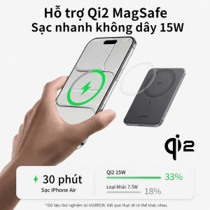 Pin sạc dự phòng không dây 5000mAh Ugreen PB580