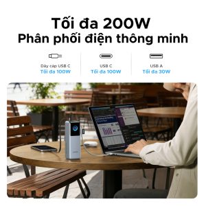 Pin dự phòng 25000mAh Ugreen PB728 Sạc ra 200W 26 Pin dự phòng 25000mAh Ugreen PB728 Sạc ra 200W