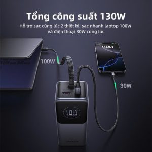 Pin dự phòng 20000mAh Ugreen PB723 Sạc ra 100W
