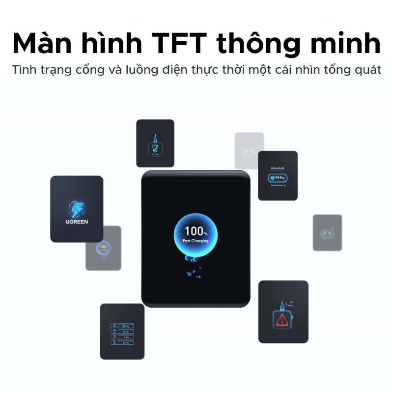 Pin dự phòng 25000mAh Ugreen PB728 Sạc ra 200W 12 Pin dự phòng 25000mAh Ugreen PB728 Sạc ra 200W - Hình ảnh 12