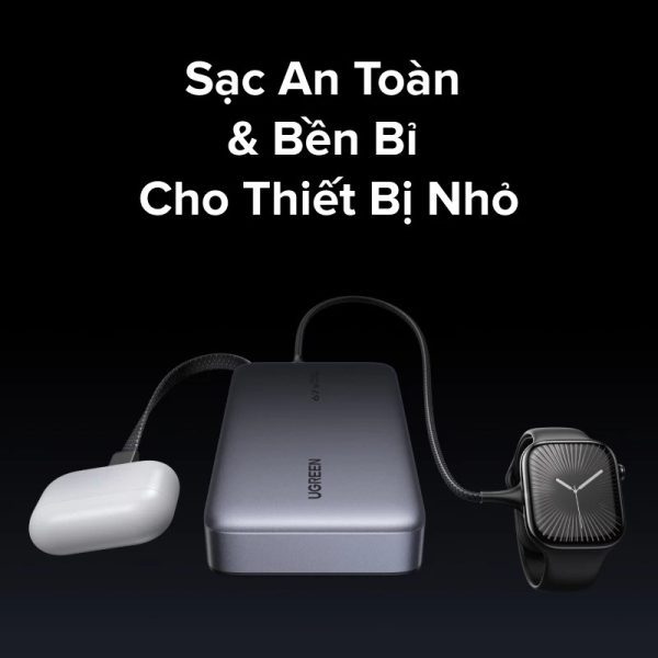 Màn hình LED hiển thị dung lượng pin dự phòng Ugreen 20000mAh