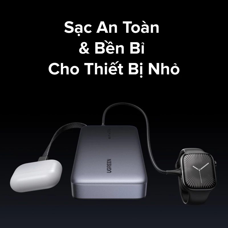 Pin dự phòng 20000mAh Ugreen PB550 Sạc nhanh 67W 3 Pin dự phòng 20000mAh Ugreen PB550 Sạc nhanh 67W - Hình ảnh 3