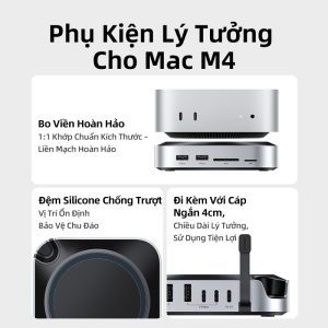 Hub type C cho Mac Mini 4 Ugreen 65487 11 Cổng