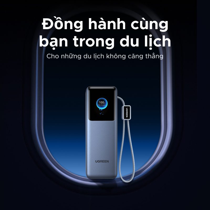 Pin dự phòng 25000mAh Ugreen PB728 Sạc ra 200W 11 Pin dự phòng 25000mAh Ugreen PB728 Sạc ra 200W - Hình ảnh 11