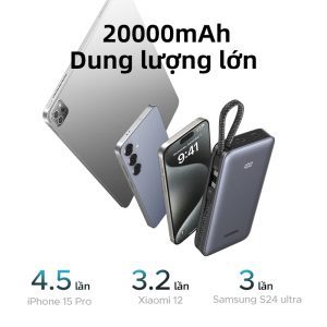 Pin dự phòng 20000mAh Ugreen PB528 Sạc nhanh 30W