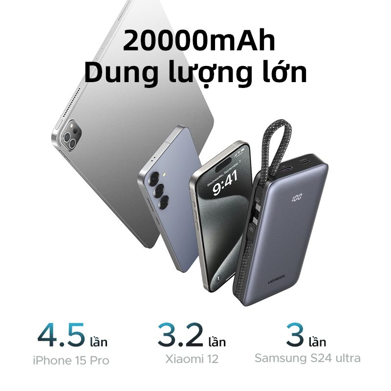 Khả năng tương thích sạc nhanh đa thiết bị từ iPhone, Samsung đến các dòng máy Android khác