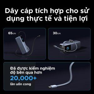 Pin dự phòng 25000mAh Ugreen PB728 Sạc ra 200W 23 Pin dự phòng 25000mAh Ugreen PB728 Sạc ra 200W