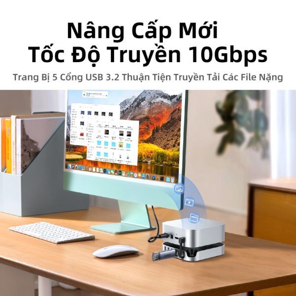 Đọc thẻ SD và TF chuẩn SD3.0 — Tốc độ 104 MB/s, hỗ trợ dual-read