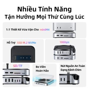Hub type C cho Mac Mini 4 Ugreen 65487 11 Cổng