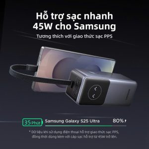 Pin dự phòng 20000mAh Ugreen PB723 Sạc ra 100W