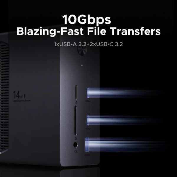 USB 3.2 Gen2 10Gbps — Truyền file tốc độ cao từ ổ cứng ngoài