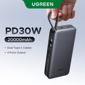 Pin dự phòng 20000mAh Ugreen PB528 Sạc nhanh 30W