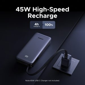 Pin dự phòng 20000mAh Ugreen PB537 Sạc nhanh 55W 12 Pin dự phòng 20000mAh Ugreen PB537 Sạc nhanh 55W