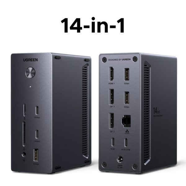 Dock Type C Ugreen CM843 14-in-1 2xDP, 1HDMI