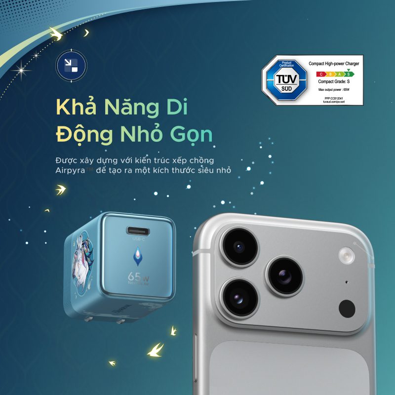 Bộ sạc Type C Nexode Honkai Star Rail Ugreen 95169HSR 10 Bộ sạc Type C Nexode Honkai Star Rail Ugreen 95169HSR - Ảnh 10