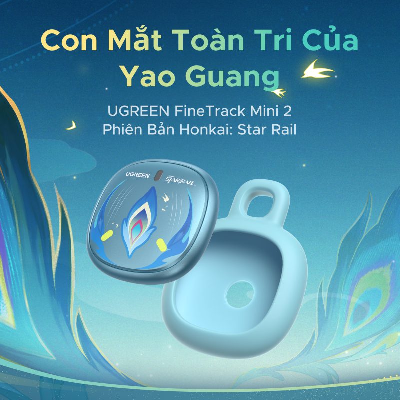 Thiết bị định vị thông minh Ugreen 95900SR FineTrack Mini 2 Honkai Star Rail 3 Thiết bị định vị thông minh Ugreen 95900SR FineTrack Mini 2 Honkai Star Rail - Ảnh 3
