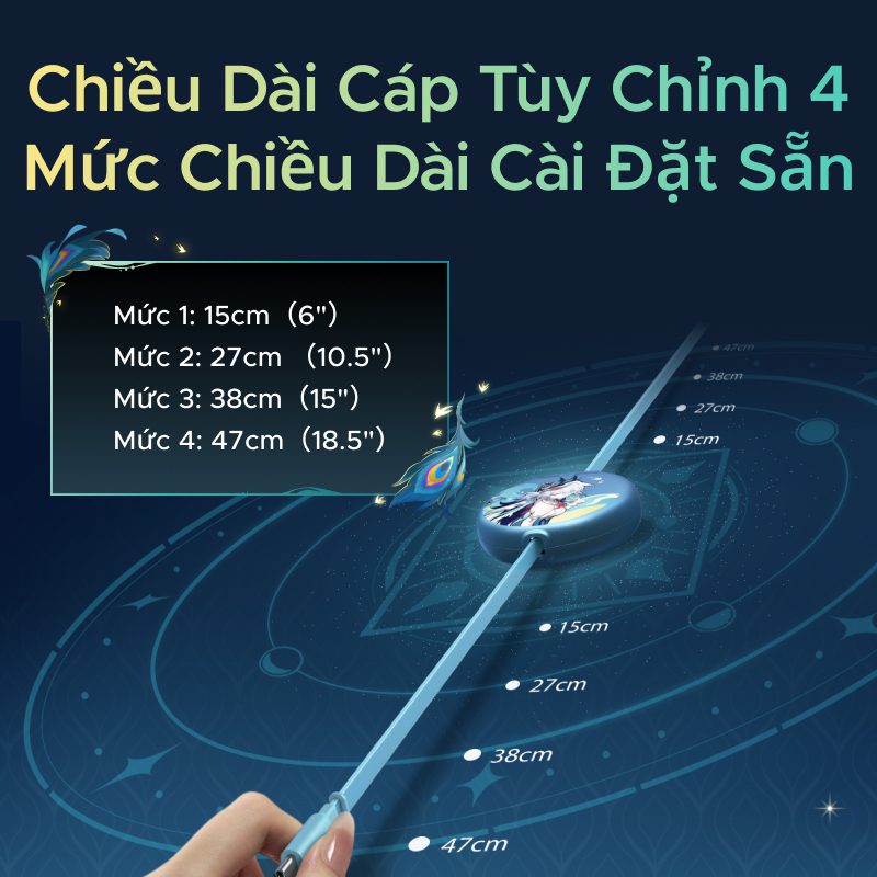 Cáp sạc Type C rút gọn Ugreen Honkai Star Rail 65904SR 8 Cáp sạc Type C rút gọn Ugreen Honkai Star Rail 65904SR - Ảnh 8