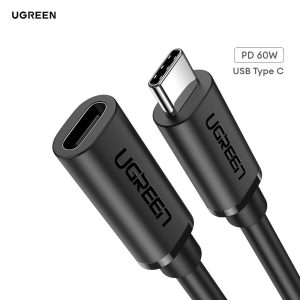 UGREEN 40574 Cáp Nối Dài USB-C 3.1, Truyền Dữ Liệu 5Gbps Và Sạc PD60W, Dài 0.5m Màu Đen - Như Mới