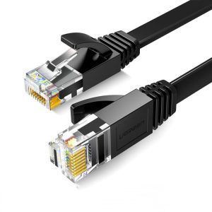 UGREEN 50175 Cáp Mạng Cat6 UTP Dẹt, RJ45 8P8C, Tốc Độ 1000Mbps Băng Tần 250MHz, Dài 3m Màu Đen - Như Mới