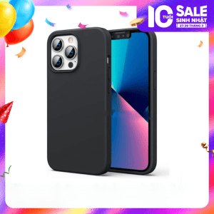 UGREEN 80675 Ốp Lưng Silicon Lỏng Cho iPhone 13 Pro, Cấu Trúc 3 Lớp, Chống Bụi Và Chống Va Đập, Màu Đen 6.1 inch - Như Mới