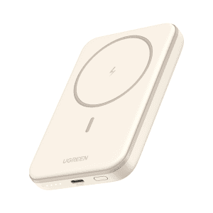 UGREEN 25207 Sạc Dự Phòng 5000mAh Nam Châm, Sạc Không Dây 7.5W, USB-C 15W Tối Đa Màu Be - Như Mới