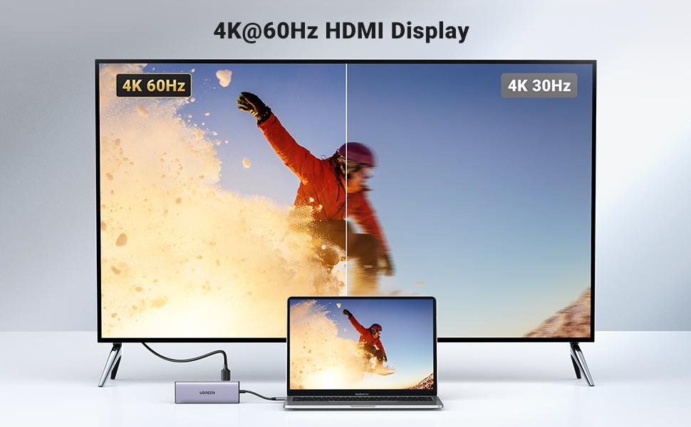Bộ chuyển Type C ra 2 cổng HDMI hỗ trợ 4k