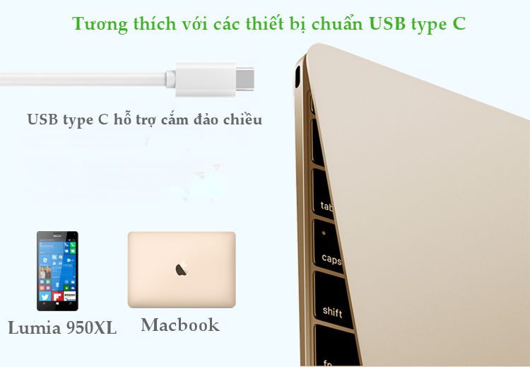 Bộ chuyển đổi USB Type C sang USB 3.0 + HDMI + USB Type C UGREEN 30377 (Màu trắng)