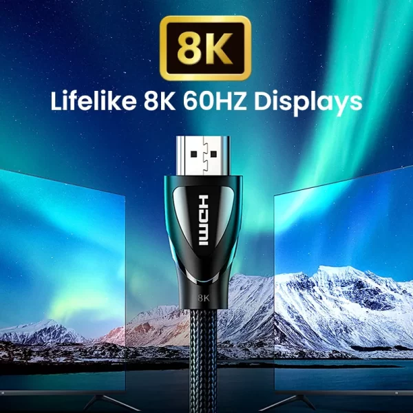 Cáp HDMI 2.1 UGREEN HD140 8K@60Hz dây bện