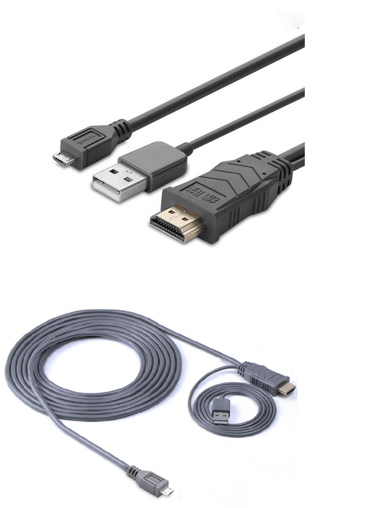 Dây MHL Micro USB (5 chân) sang HDMI cho android lên TV máy chiếu dài 3M UGREEN MH101 20138 (Đen).
