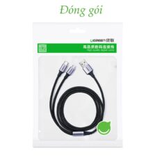 Cáp sạc nhanh 2 trong 1  UGREEN US196 - Sạc nhanh QC 3.0 2.0 cổng Micro USB và Type C