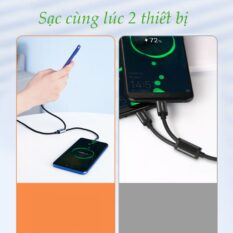 Cáp sạc nhanh 2 trong 1  UGREEN US196 - Sạc nhanh QC 3.0 2.0 cổng Micro USB và Type C