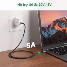 Cáp sạc nhanh Type C PD100W UGREEN US316 - Sạc nhanh cho Macbook Air / Macbook Pro / iPad Pro 2020 / Samsung / Xiaomi / PD Laptop