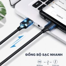 Cáp sạc nhanh Type C UGREEN US287 - Dòng sạc tối đa 3A, tương thích rộng với nhiều dòng điện thoại khác nhau