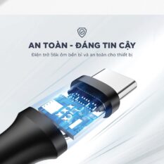 Cáp sạc nhanh Type C UGREEN US287 - Dòng sạc tối đa 3A, tương thích rộng với nhiều dòng điện thoại khác nhau