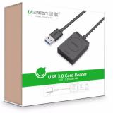 Đầu đọc thẻ USB 3.0 Card Reader Hỗ trợ thẻ TF và SD dài 15CM UGREEN CR127 20250