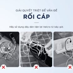 Dây dán Ugreen tiên lợi Velcro làm gọn dây sạc dây tai nghe dây máy tính Ugreen 50370