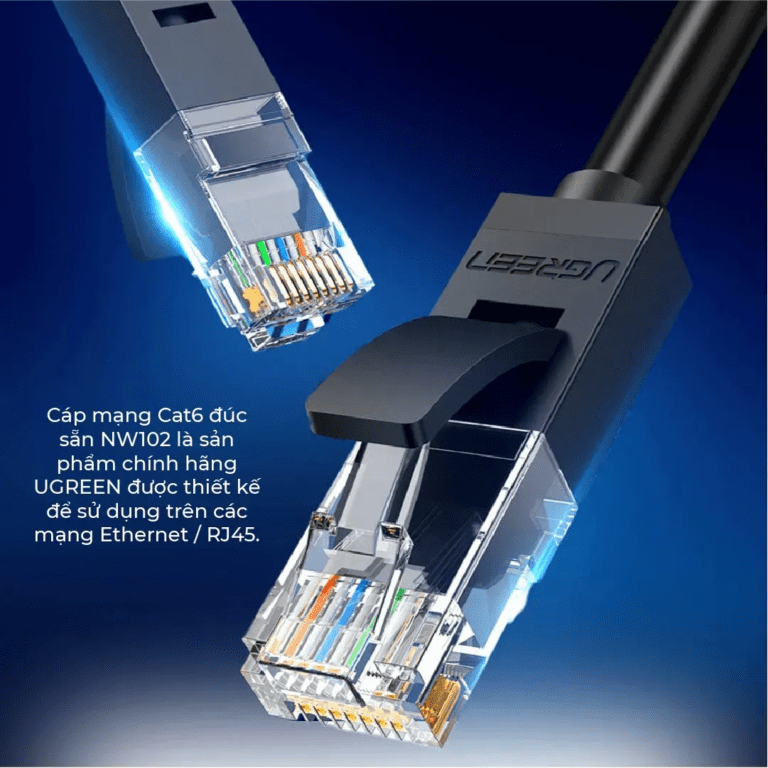 Dây cáp mạng Cat6 dẹt UGREEN NW102 màu đen - Hình ảnh 2