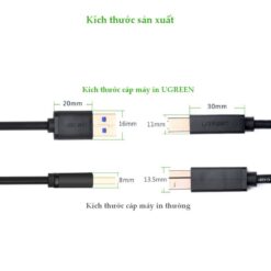 Dây máy in USB 3.0 dài từ 1-2m cho PC và Mac dài từ 1-2m UGREEN US210