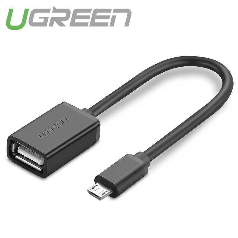 Dây Micro USB 2.0 OTG dạng tròn dài 12cm UGREEN US133