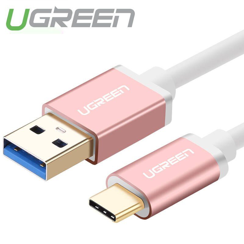 Dây USB 3.0 đầu đực sang USB type C đầu đực chính hãng UGREEN US187 30538 (màu hồng)(Hồng) – Ugreen Việt Nam